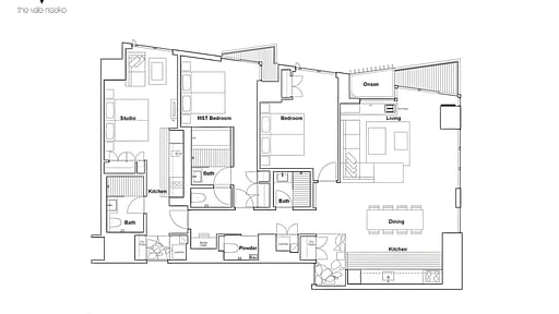 The Vale Niseko Ski View Deluxe 3 Floor plan