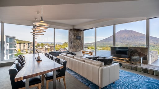 The Vale Niseko Penthouse Mt. Yotei Panorama Dining area