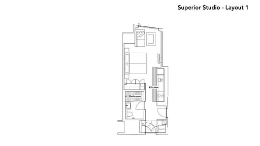 The Vale Niseko Superior Studio Floor plan