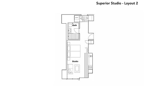 The Vale Niseko Superior Studio Floor plan