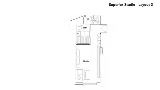 The Vale Niseko Superior Studio Floor plan