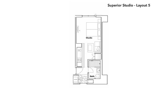 The Vale Niseko Superior Studio Floor plan