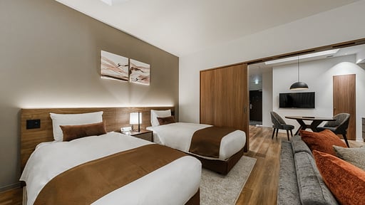 The Vale Rusutsu 1 Bedroom Premium Suite Bedroom 1