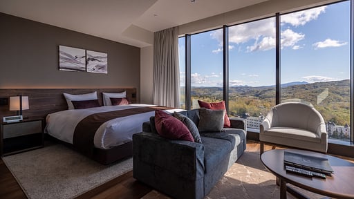 The Vale Rusutsu 1 Bedroom Premium Suite Bedroom 1