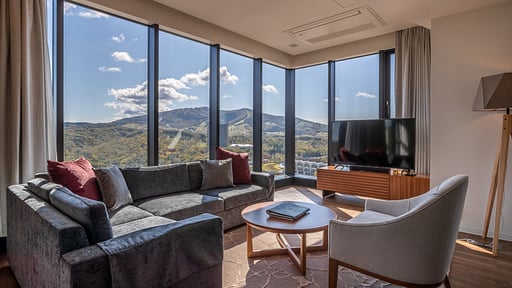 The Vale Rusutsu Two Bedroom Premier Residence Living room