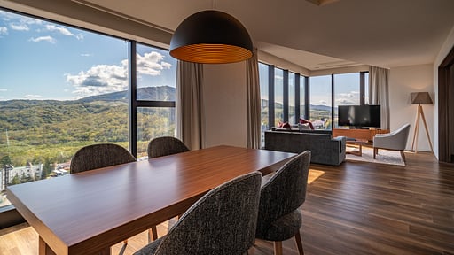 The Vale Rusutsu Two Bedroom Premier Residence Dining area