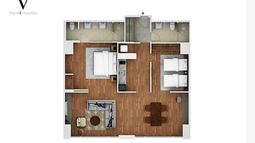 The Vale Rusutsu Two Bedroom Suite Floor plan