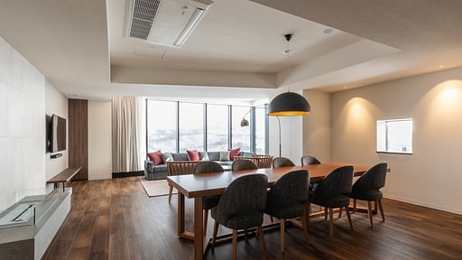 The Vale Rusutsu Three Bedroom Premier Residence Dining area