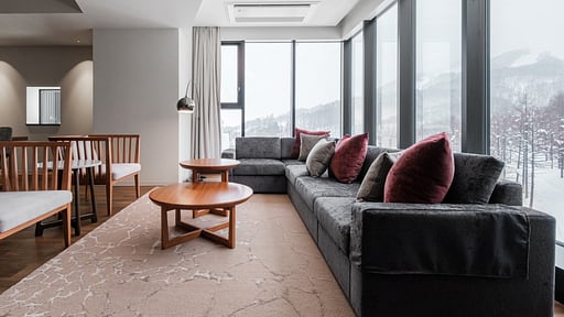 The Vale Rusutsu Three Bedroom Premier Residence Living room