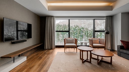 The Vale Rusutsu Three Bedroom Residence Living room