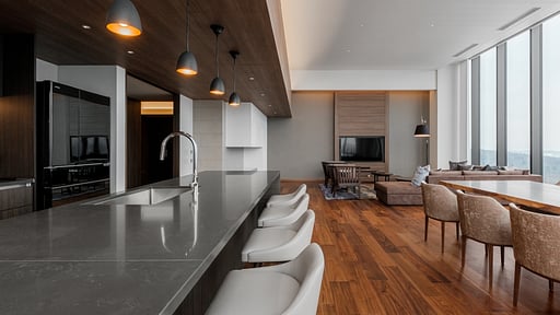 The Vale Rusutsu Four Bedroom Penthouse Residence Dining area