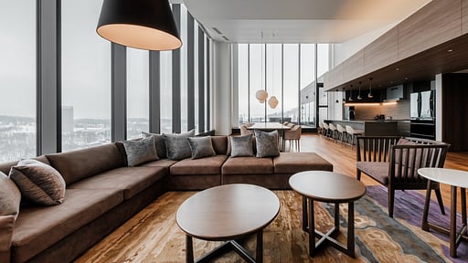 The Vale Rusutsu Four Bedroom Penthouse Residence Living room