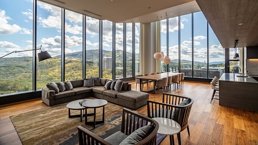 The Vale Rusutsu Four Bedroom Penthouse Residence Living room