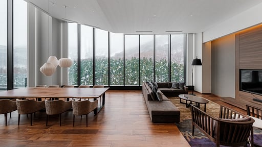 The Vale Rusutsu Four Bedroom Penthouse Residence Living room