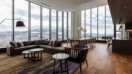 The Vale Rusutsu Four Bedroom Penthouse Residence Living room