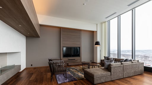 The Vale Rusutsu Four Bedroom Penthouse Residence Living room