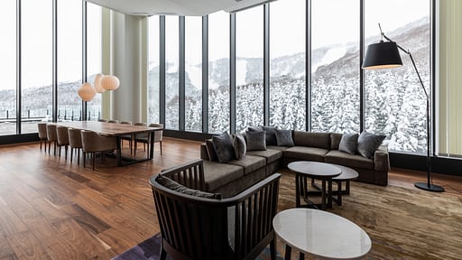 The Vale Rusutsu Four Bedroom Penthouse Residence Living room