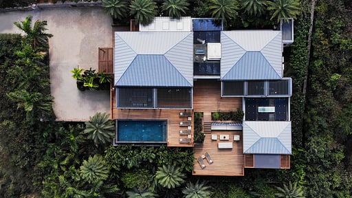 Villa Thelma Drone foto's