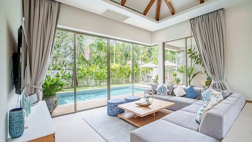 Trichada Private Pool Villa 3 Living room