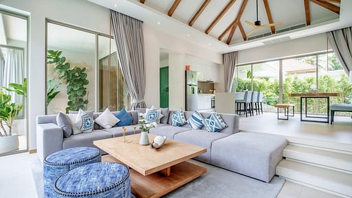 Trichada Private Pool Villa 3 Living room