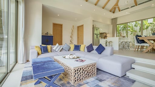 Trichada Private Pool Villa 4 Living room