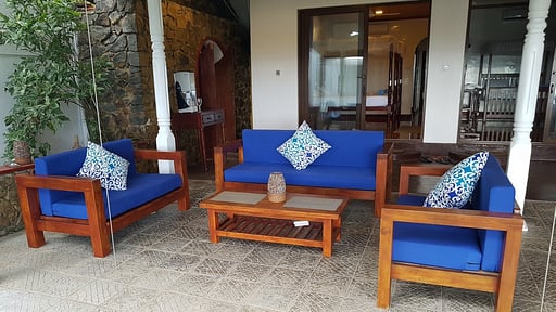 Tropical Beach House Living room
