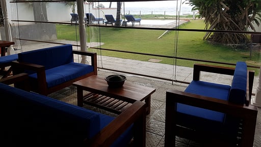 Tropical Beach House Living room