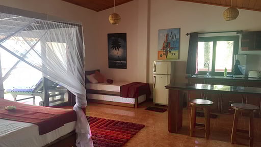 Tropical Beach House Bedroom 1