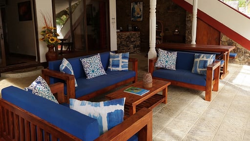 Tropical Beach House Living room