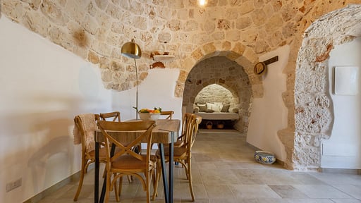 Trulli Biancapetra Dining area