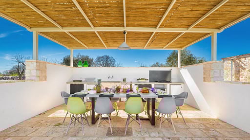 Trulli Masci Villa Terrasse/Veranda