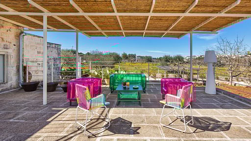 Trulli Masci Villa Terrasse/Veranda