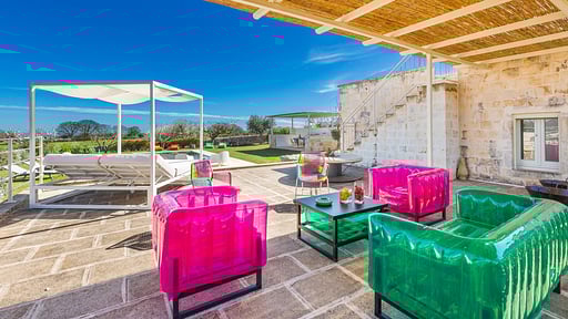 Trulli Masci Villa Terrasse/Veranda