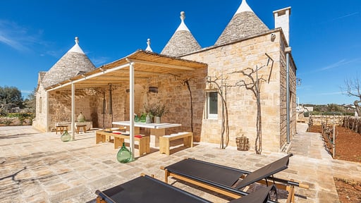 Trulli Masci Villa Terrasse/Veranda