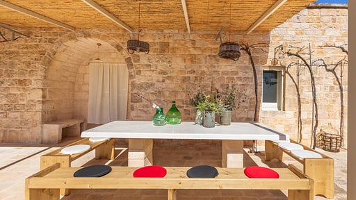 Trulli Masci Villa Terrasse/Veranda