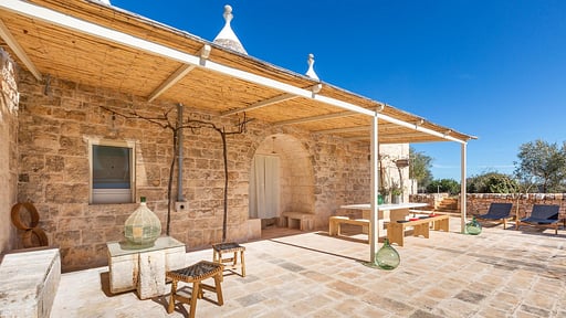Trulli Masci Villa Terrasse/Veranda