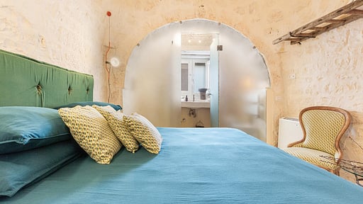 Trulli Masci Villa Schlafzimmer 2