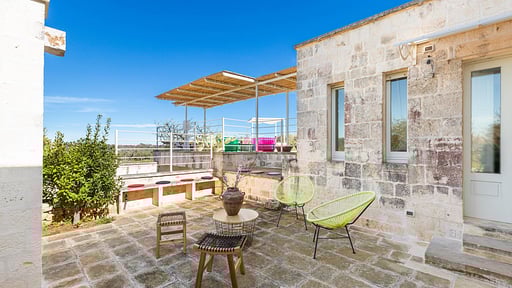 Trulli Masci Villa Terrasse/Veranda