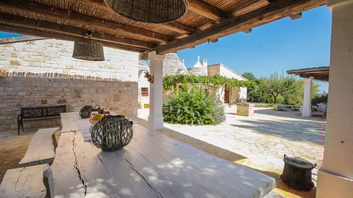 Trulli Peppe Terrasse/Veranda