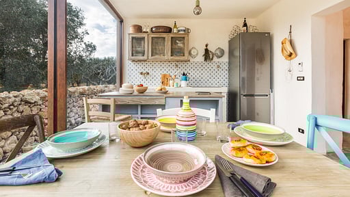 Trullo Corni di Fiasco Dining area