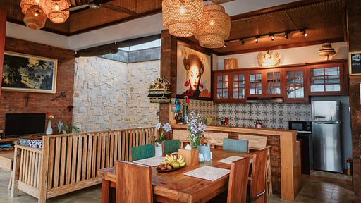 Umah Sunset Villa Dining area