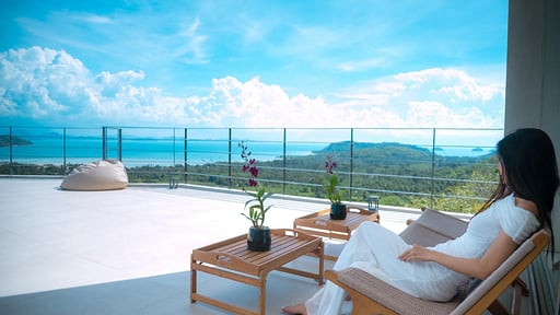 Villa Akoya Seaview 4 Терраса/веранда