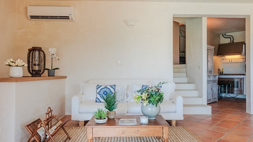 Villa Aldaporto Cervo Woonkamer