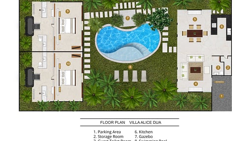 Villa Alice Dua Floor plan
