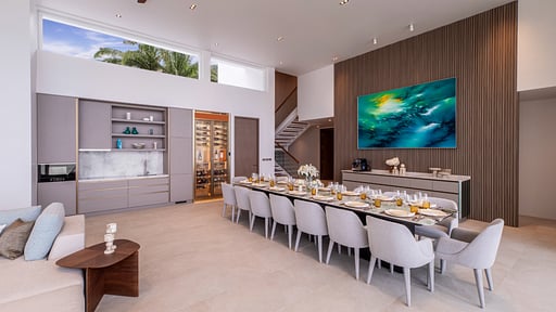 Villa AMANN 用餐區