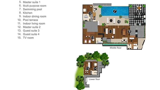 Katamanda - Villa Amanzi Plan