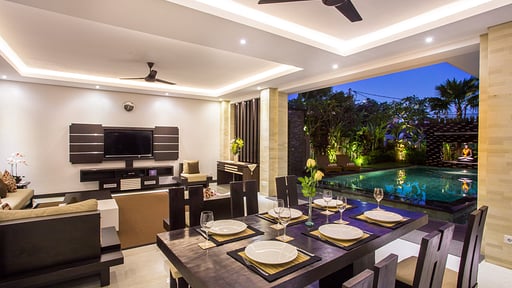The Amarta Pool Suite Living room