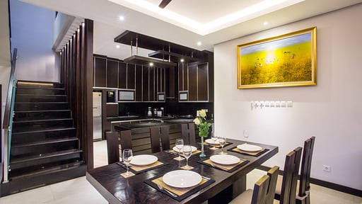 The Amarta Pool Suite Dining area