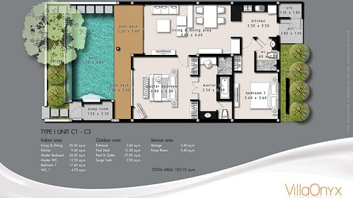 Villa Amiria Floor plan