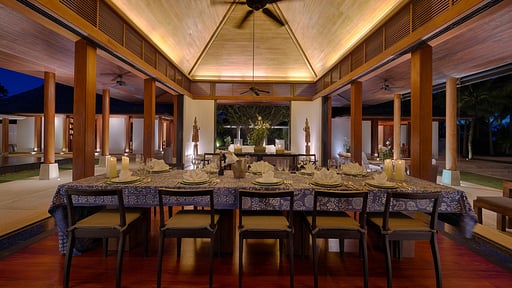 Villa Ananda at Jivana Dining area